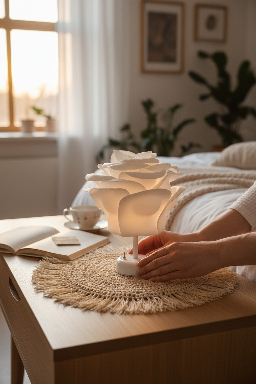 EVA EMOTİON BEYAZ KABLOSUZ PİLLİ MASA LAMBASI