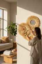 Rafya 3'lü Turuncu Yeşil Set