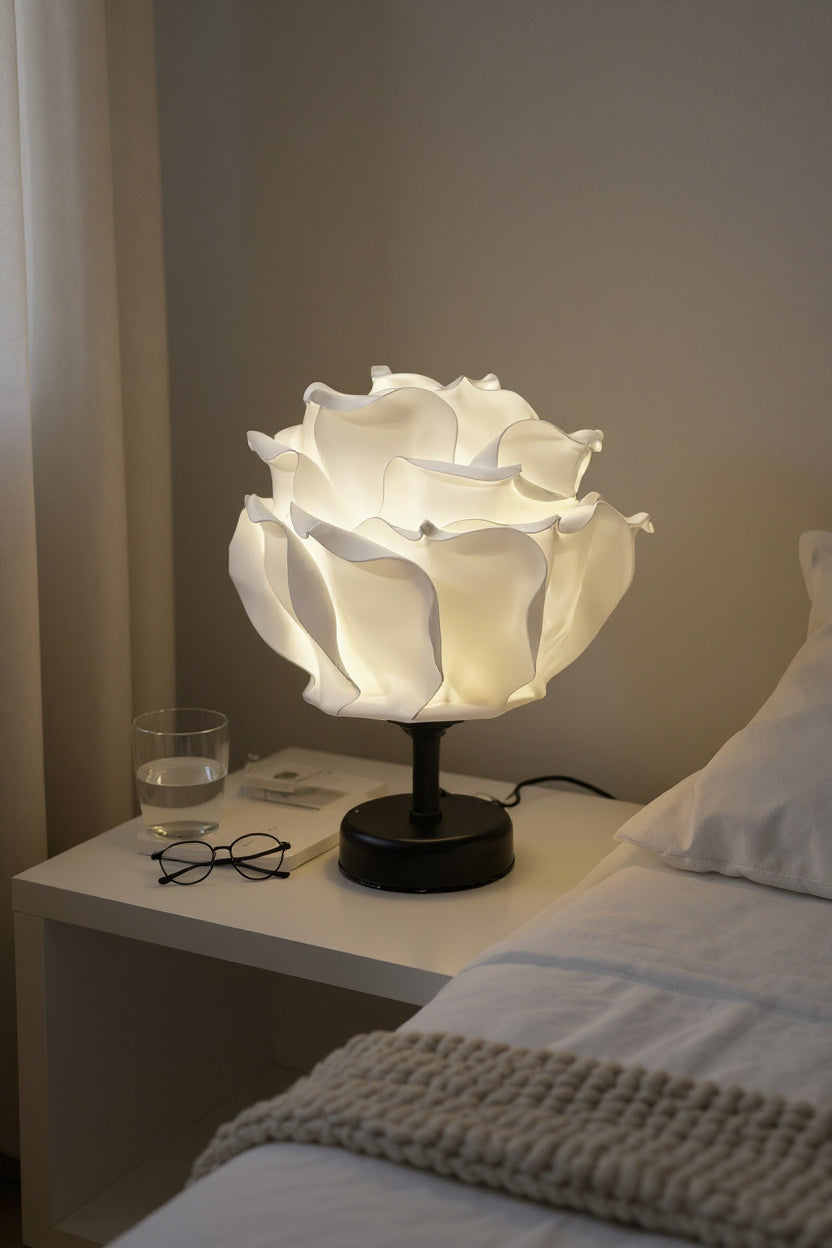 Beyaz EVA Tasarım Kablosuz Masa Lambası Siyah, Dekoratif LED Abajur