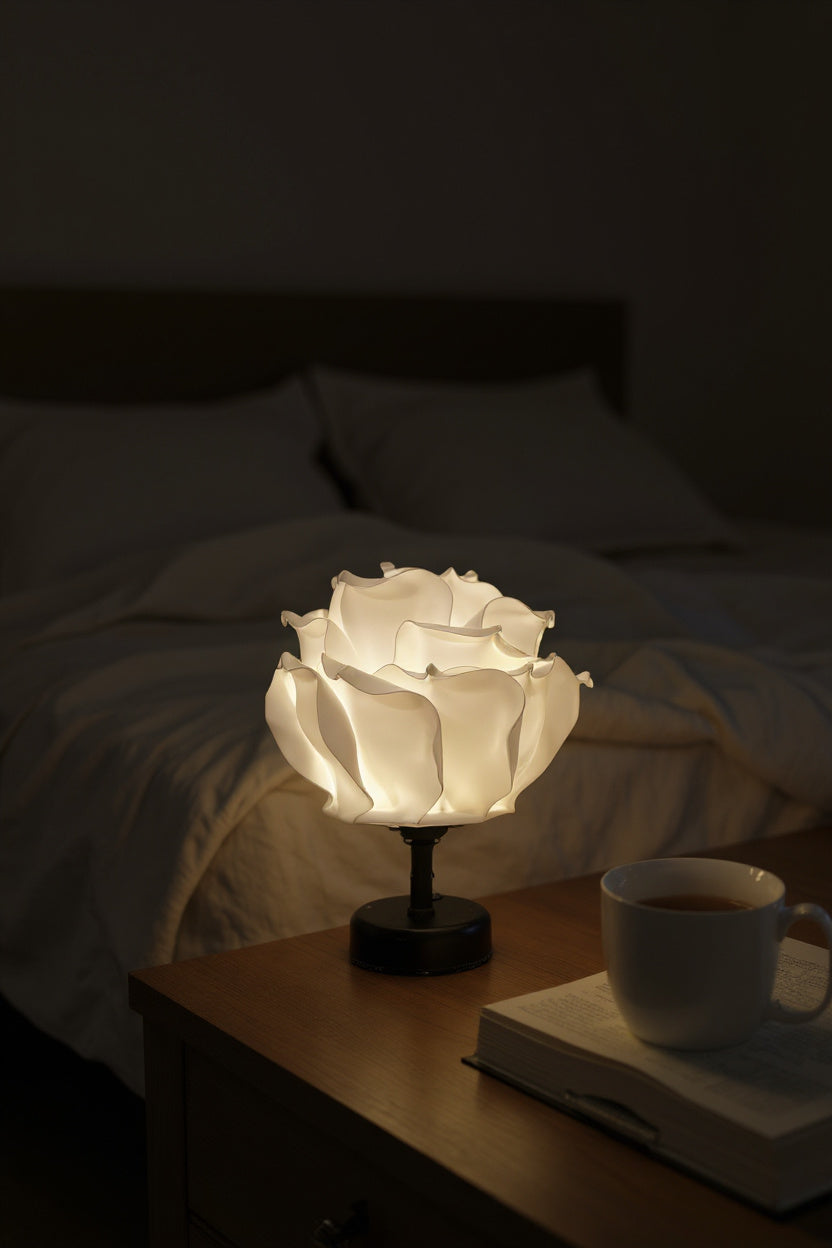 Beyaz EVA Tasarım Kablosuz Masa Lambası Siyah, Dekoratif LED Abajur