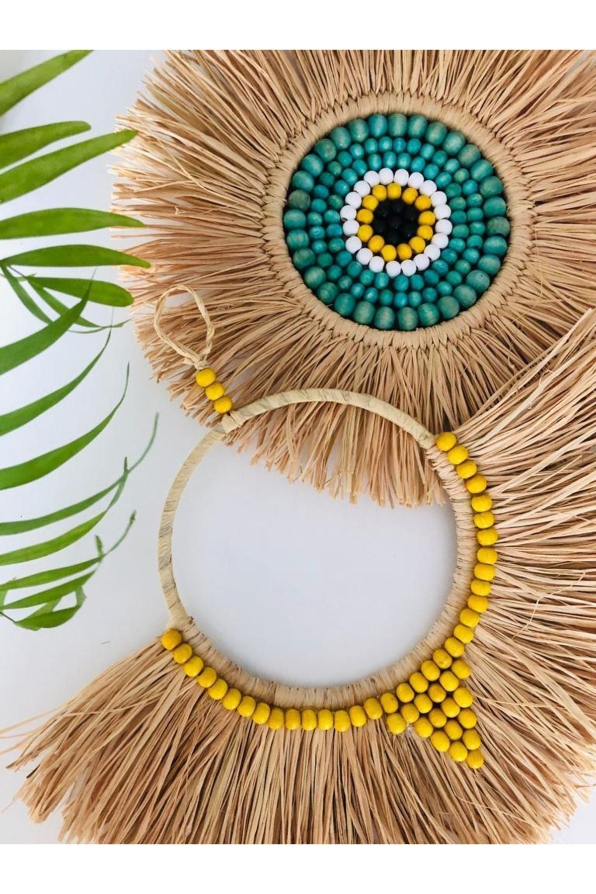 DoÛal Muz Lifi El YapÝmÝ Ahßap Boncuklu Bebek OdasÝ-duvar-balkon Dekorasyonu