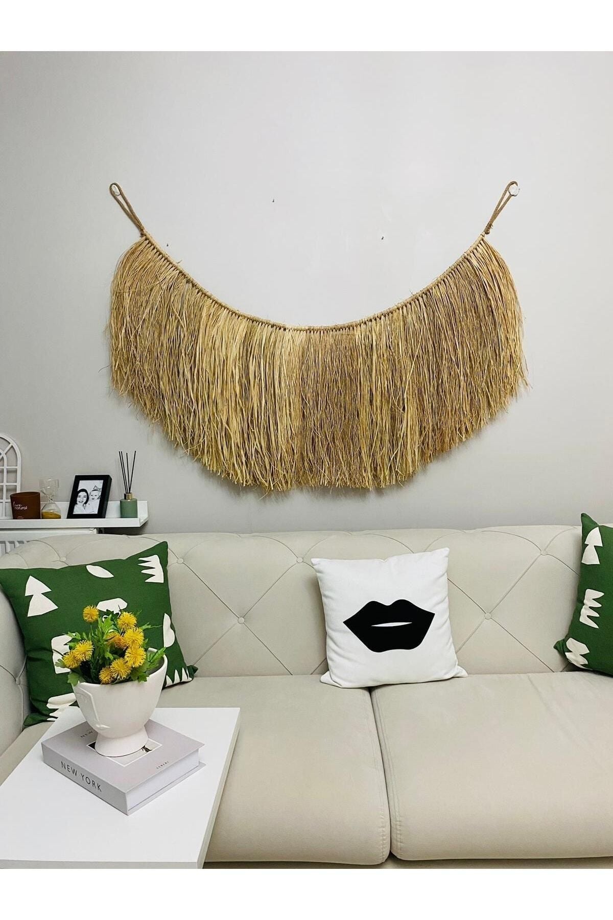 DoÛal Rafya El YapÝmÝ Duvar Dekoru Yatak BaßÝ AksesuarÝ Ofis Balkon Cafe Otel Dekoru