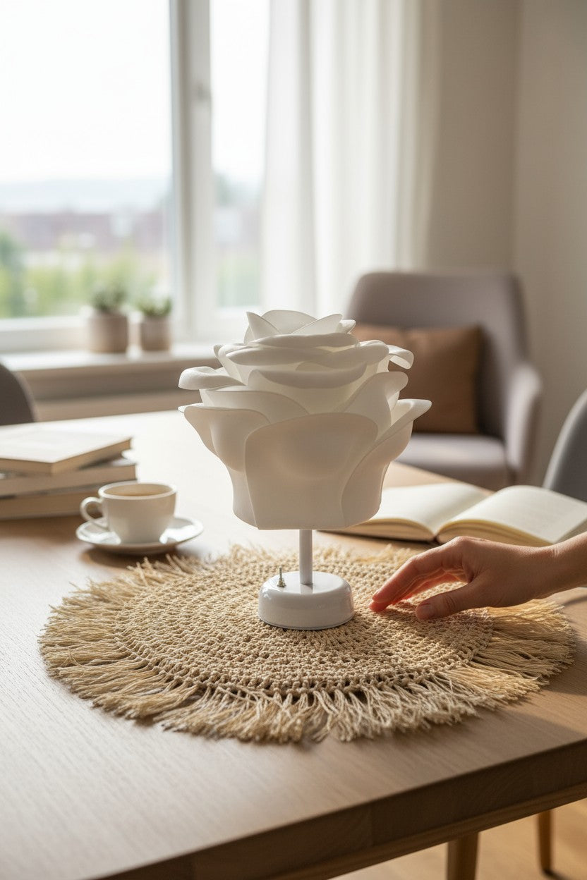 EVA EMOTİON BEYAZ KABLOSUZ PİLLİ MASA LAMBASI