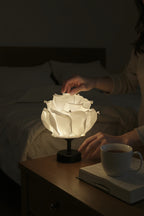 Beyaz EVA Tasarım Kablosuz Masa Lambası Siyah, Dekoratif LED Abajur