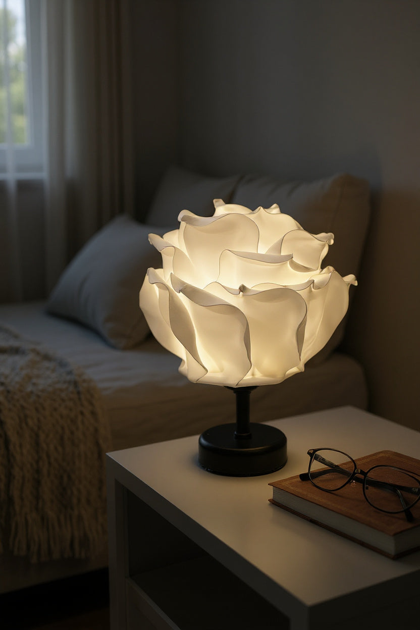 Beyaz EVA Tasarım Kablosuz Masa Lambası Siyah, Dekoratif LED Abajur